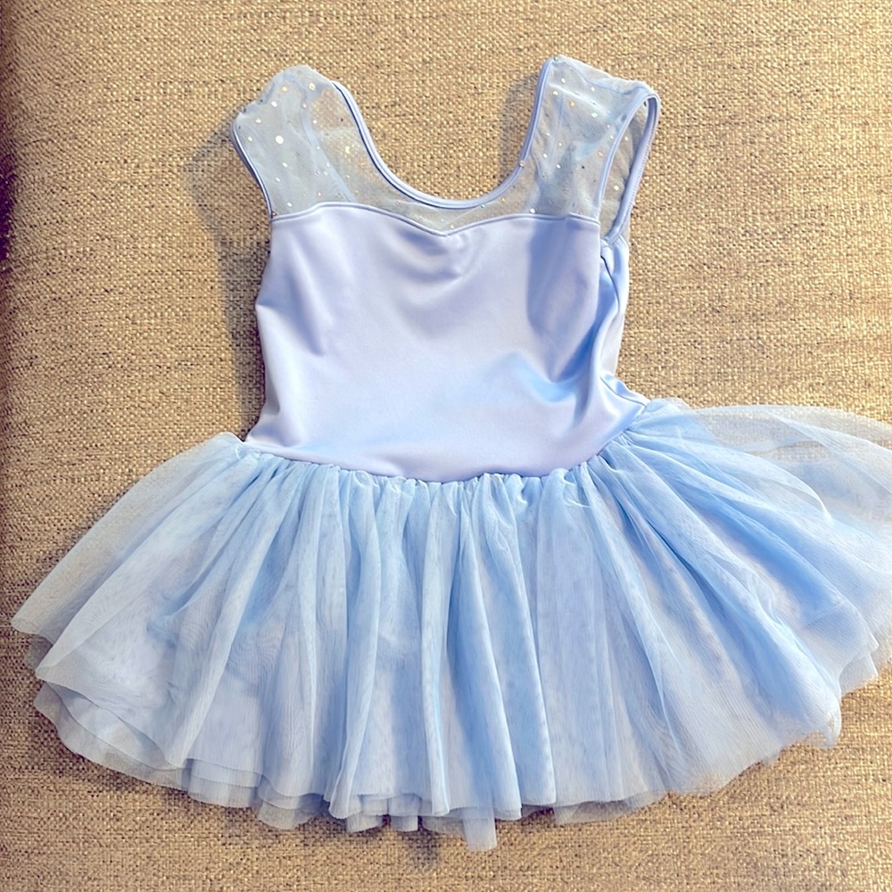 Girls blue Mirella dance leotard size 8/10